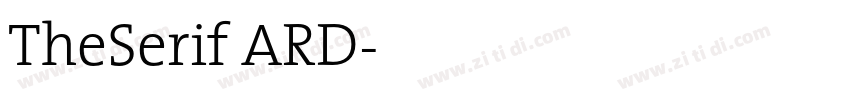 TheSerif ARD字体转换